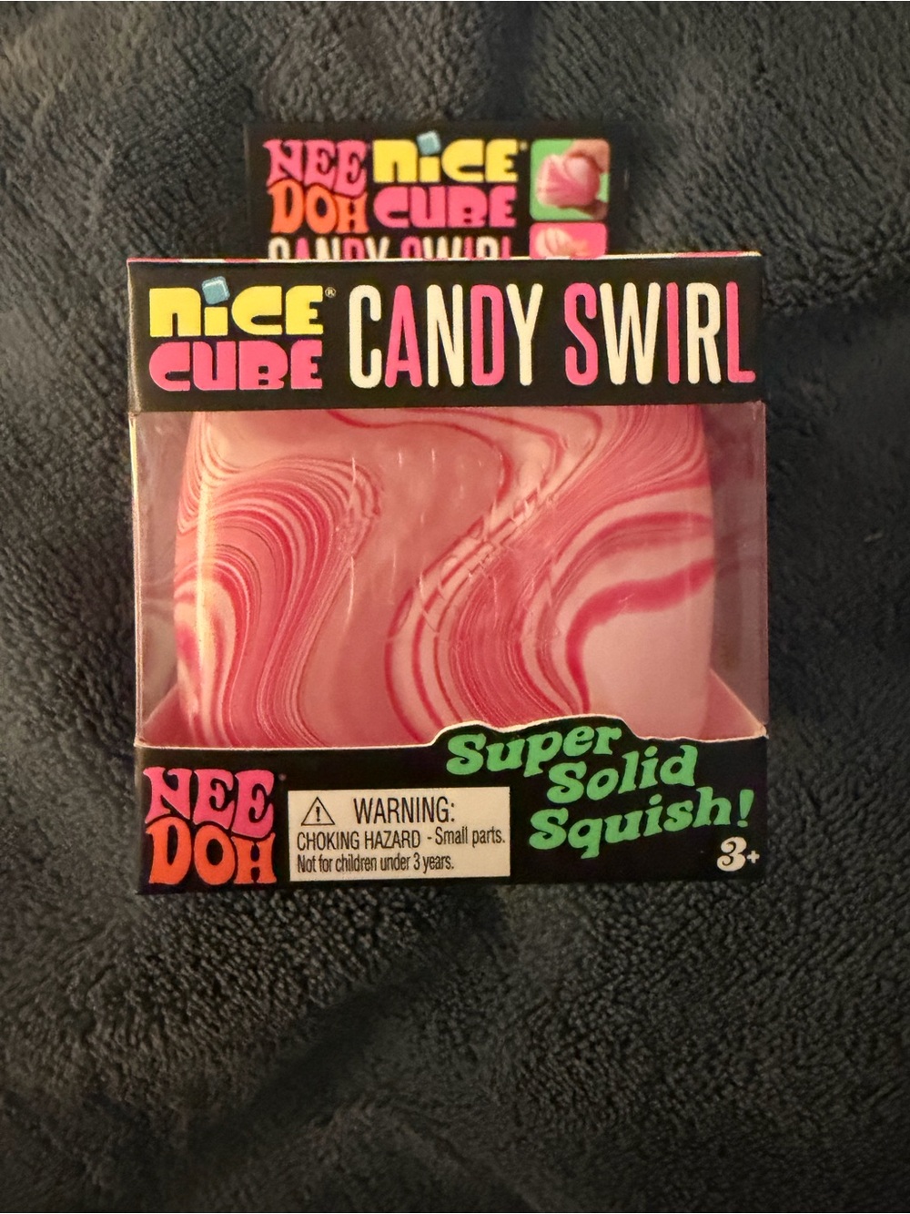 Authentic Needoh Candy Swirl Super Solid Squish - Pink